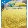 Sunshine Solid Polyester Ultrasonic Coverlet Set